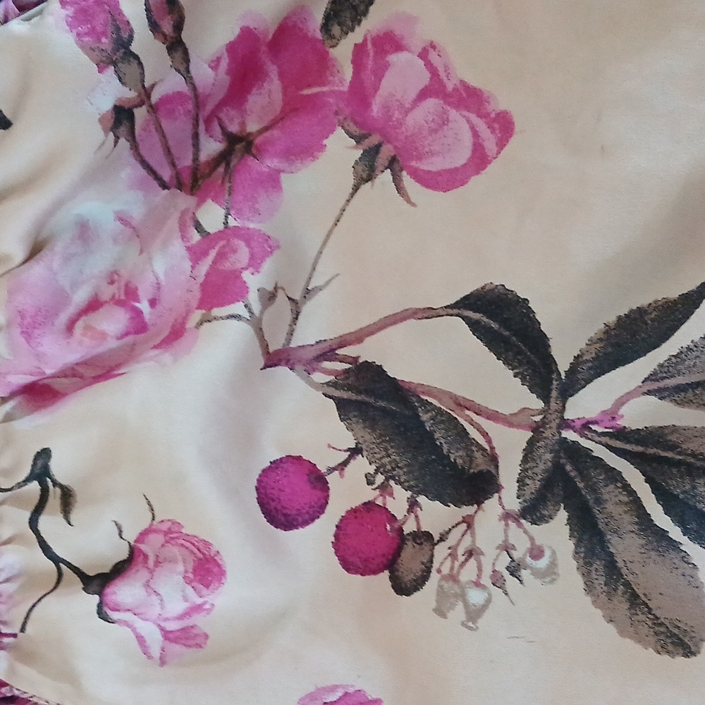 Victoria's Secret Pink Roses Satin Lounge Pajama Pants With Pockets. Size XS - Picture 17 of 17